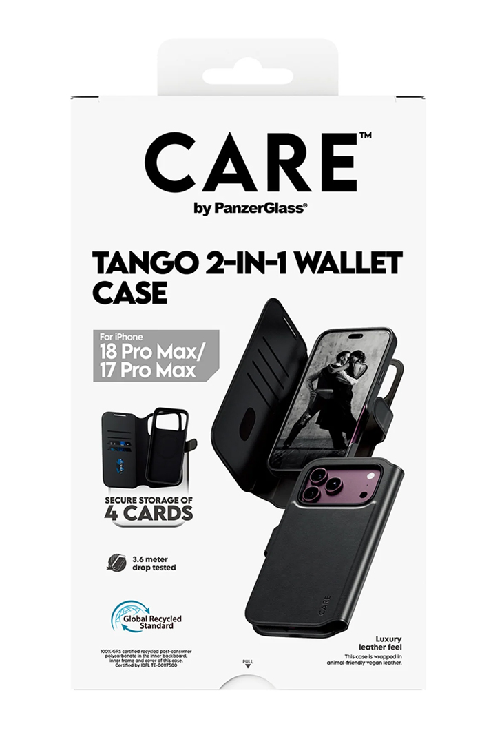 Tango 2-in-1 Wallet Case Black MagSafe iPhone 18 Pro Max | 17 Pro Max